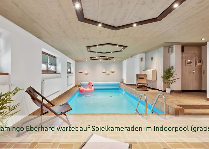 펜션 Luxus-villa Mit Indoorpool, Sauna & Offenem Kamin *